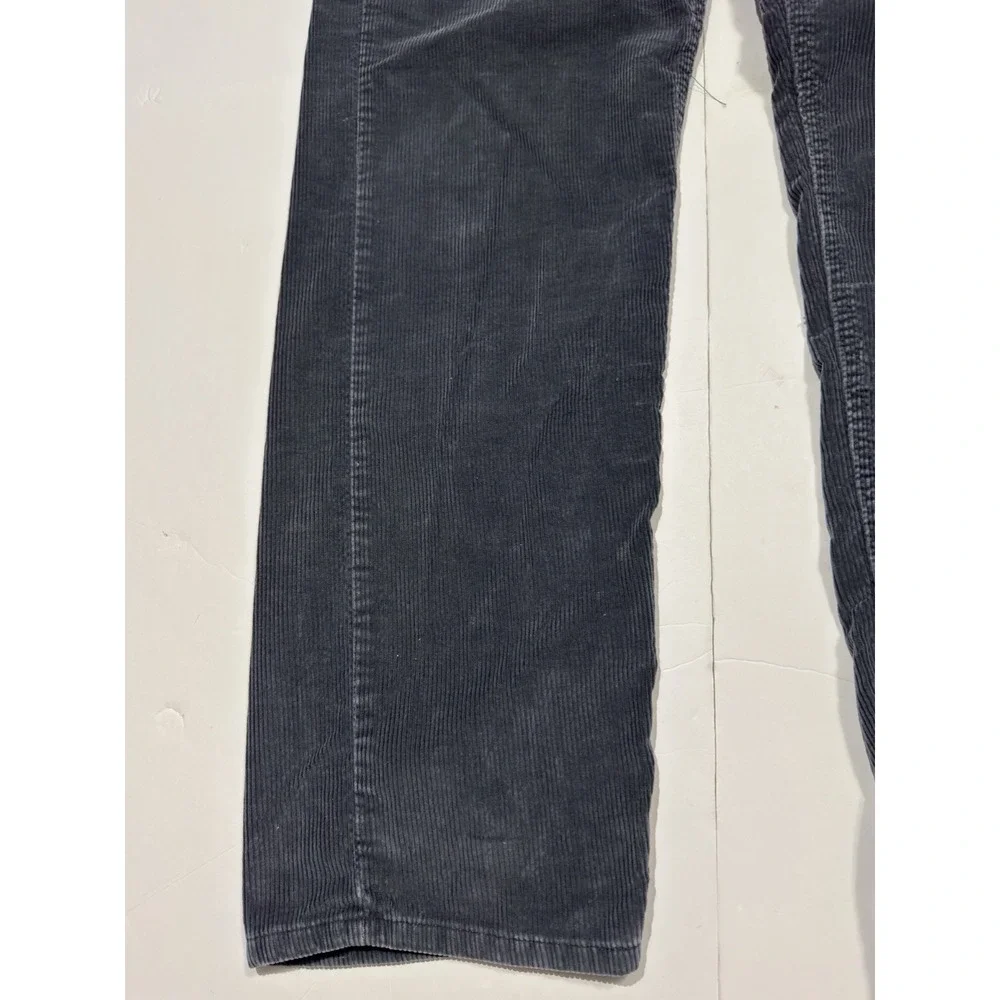Vintage Levi's L2 Corduroy Pants Baggy Wide Leg Loose 33x34 Made in USA 90s Blue
